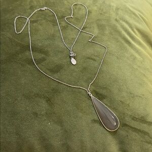 Loft Silver Teardrop Pendant Necklace